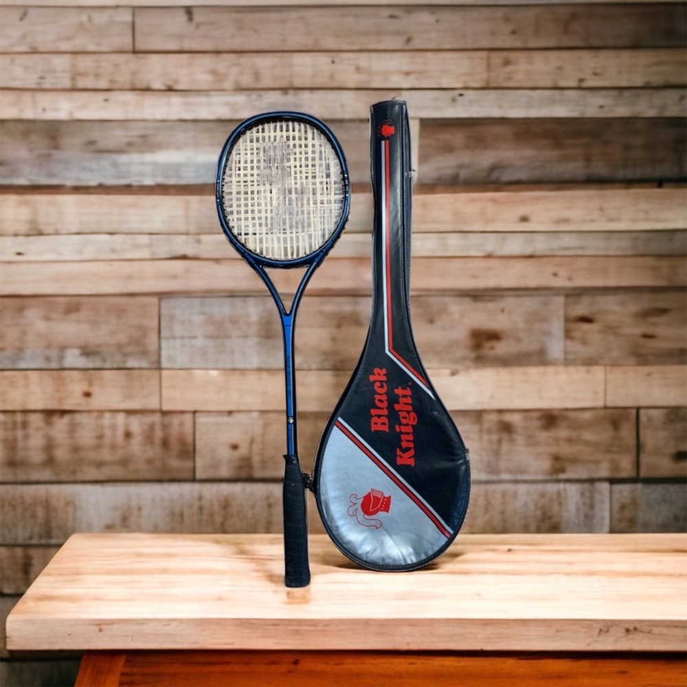 Black knight Squash Racquet Kevlar Graphite 7060 With Cover Case